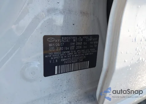 2018 Hyundai Elantra Gt z USA, uszkodzony, nr VIN KMHH35LE0JU016526